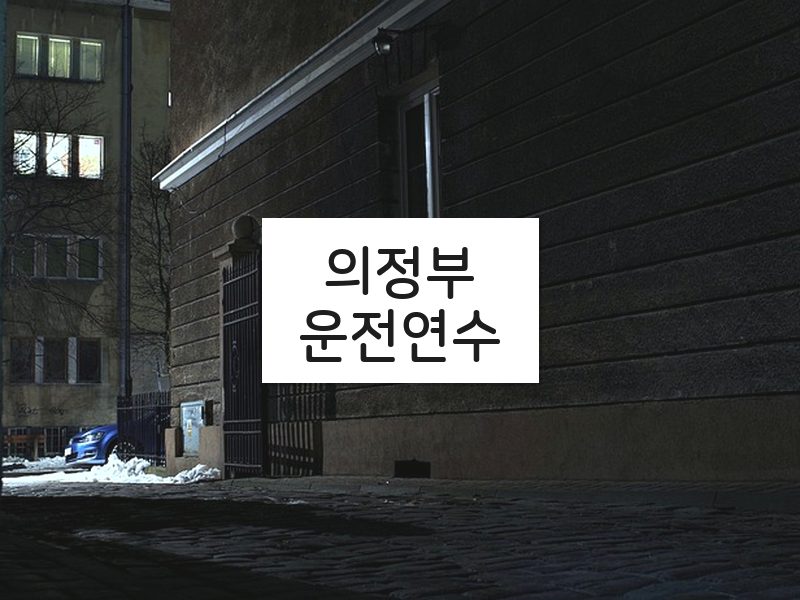 의정부운전연수 후기