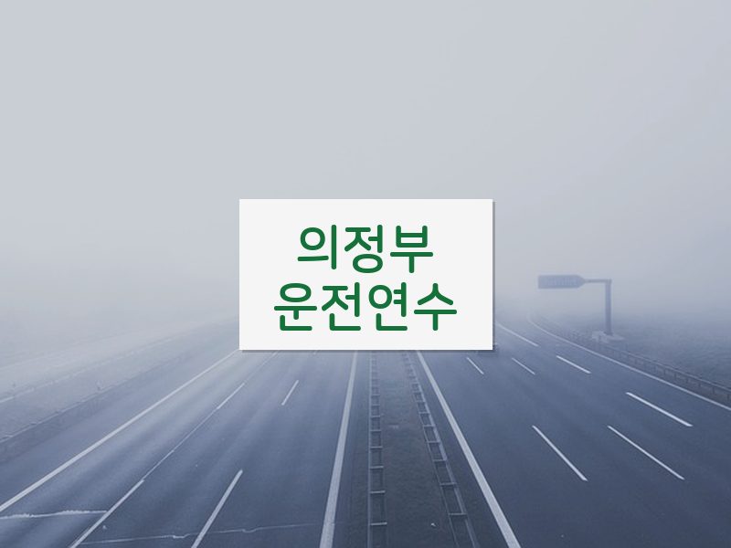 의정부운전연수 후기