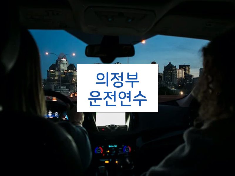 의정부운전연수 후기