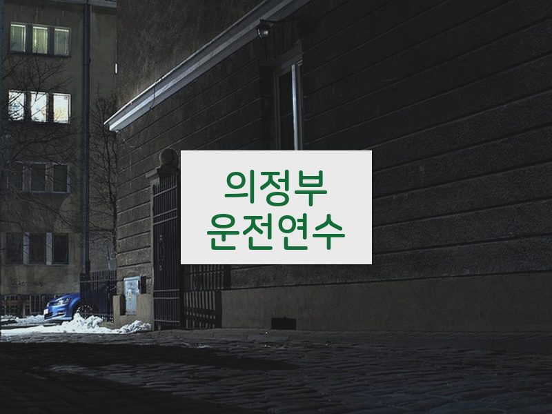 의정부운전연수 후기