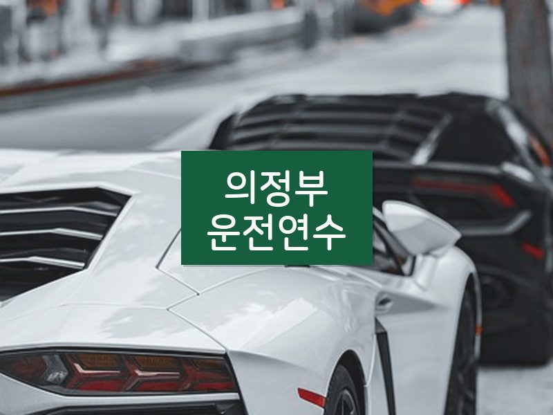 의정부운전연수 후기