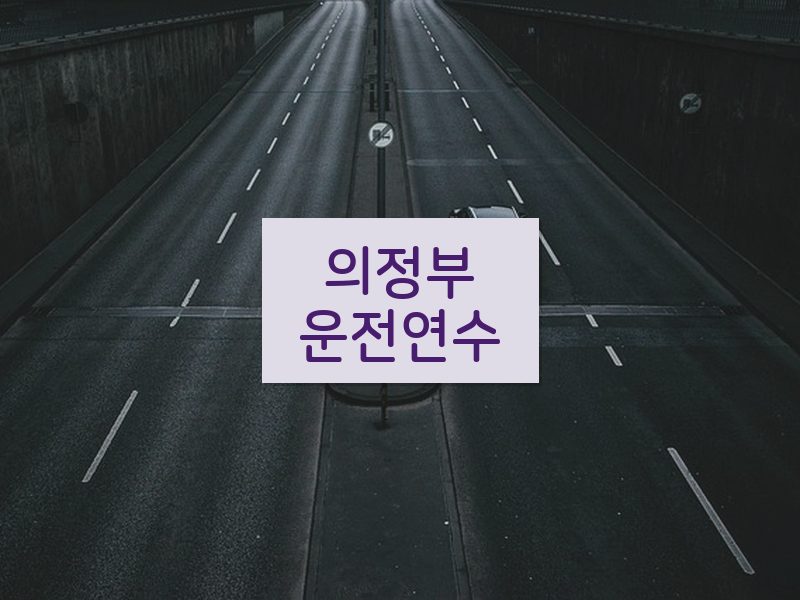 의정부운전연수 후기