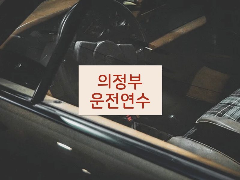 의정부운전연수 후기