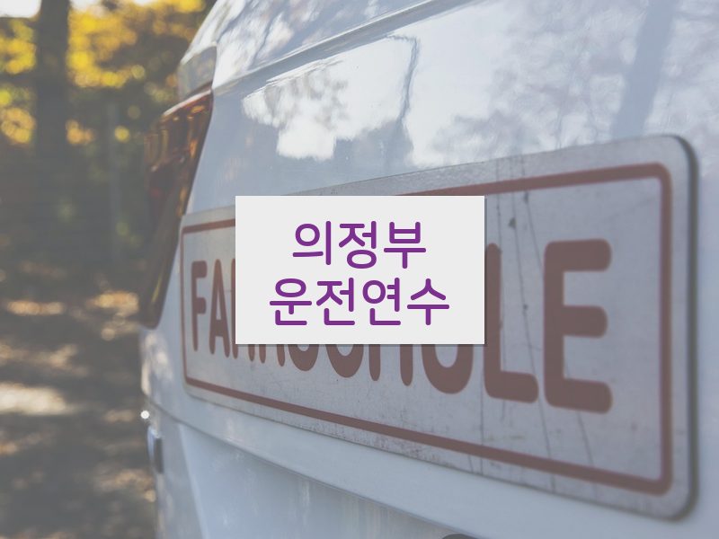 의정부운전연수 후기