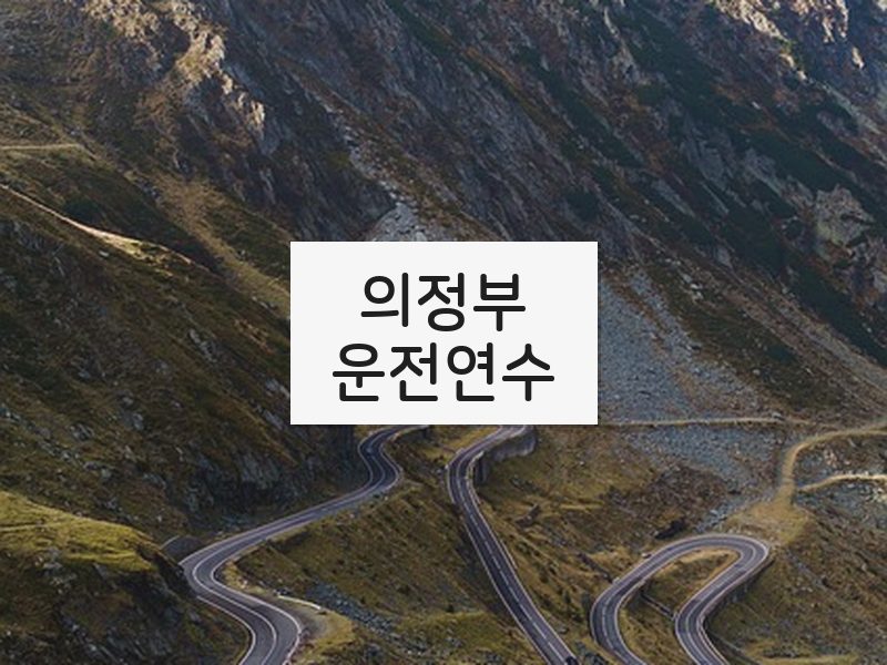 의정부운전연수 후기