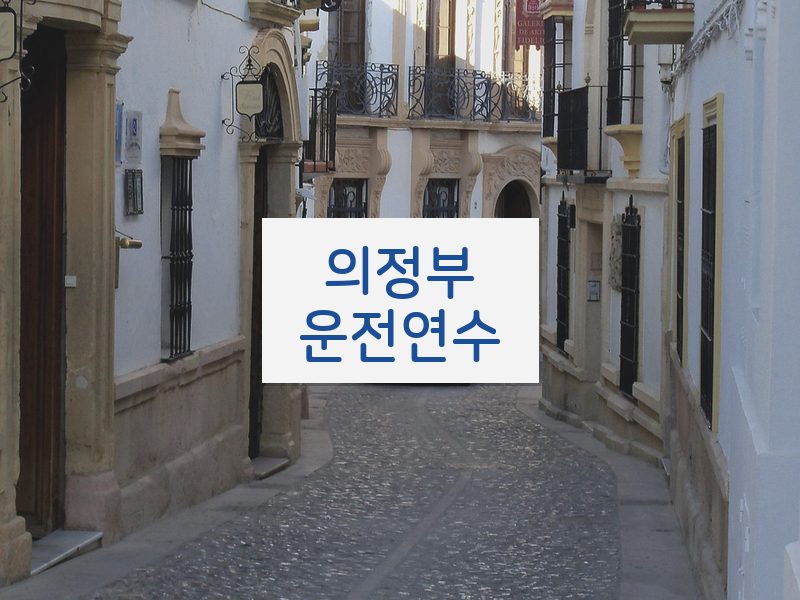 의정부운전연수 후기