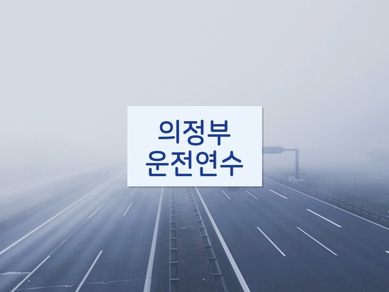 의정부운전연수 후기