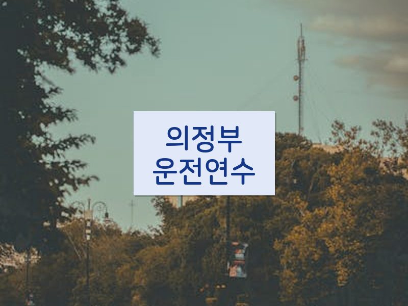 의정부운전연수 후기