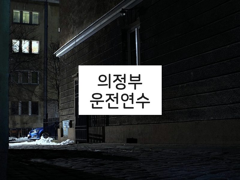 의정부운전연수 후기