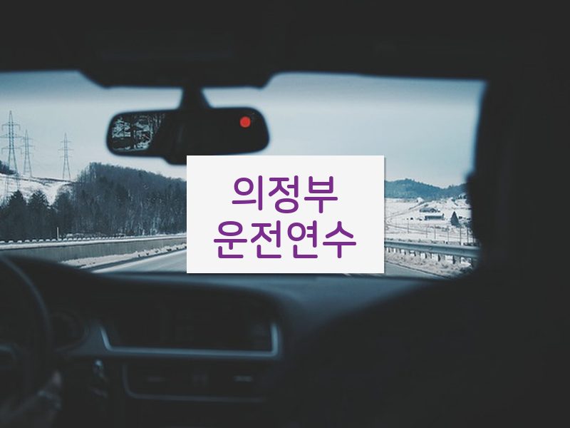 의정부운전연수 후기