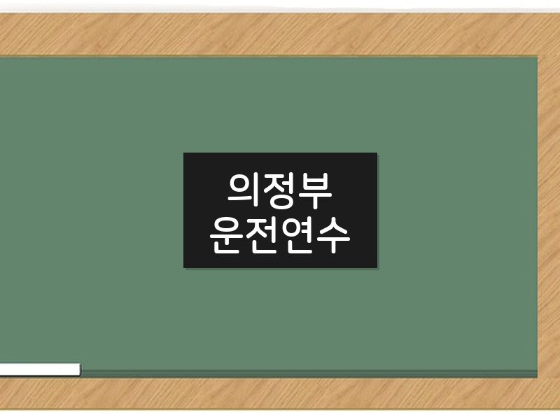 의정부운전연수 후기