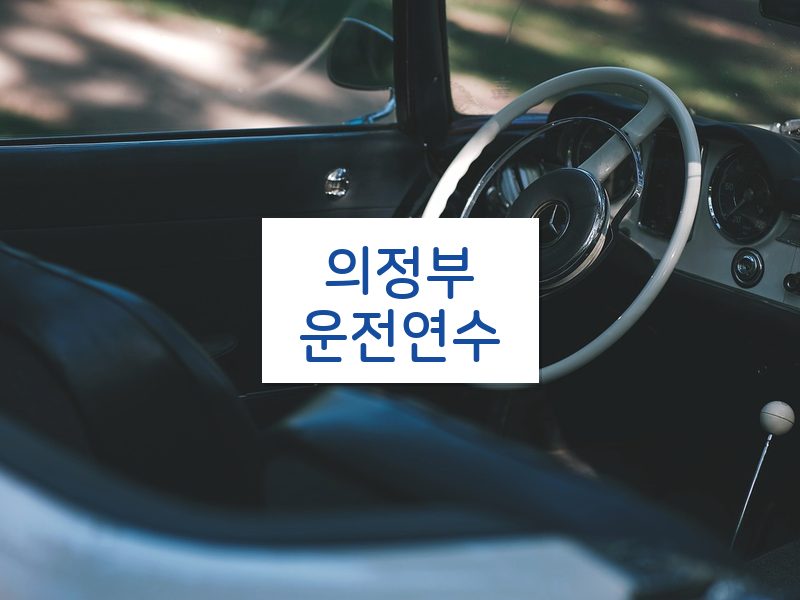의정부운전연수 후기