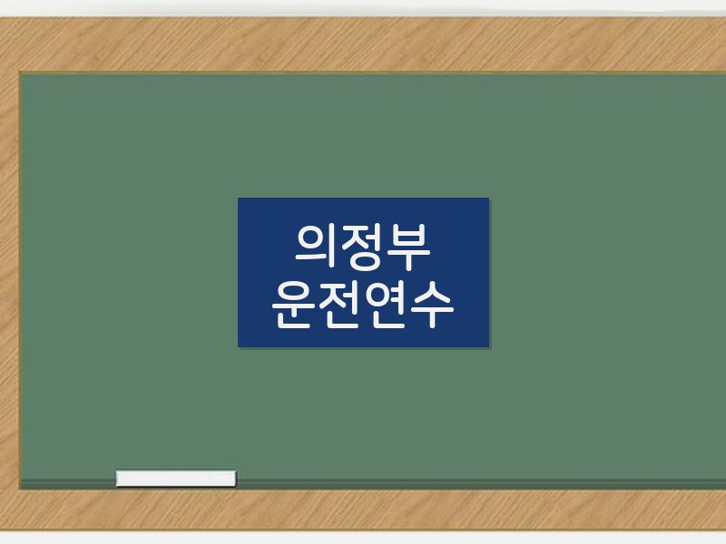 의정부운전연수 후기