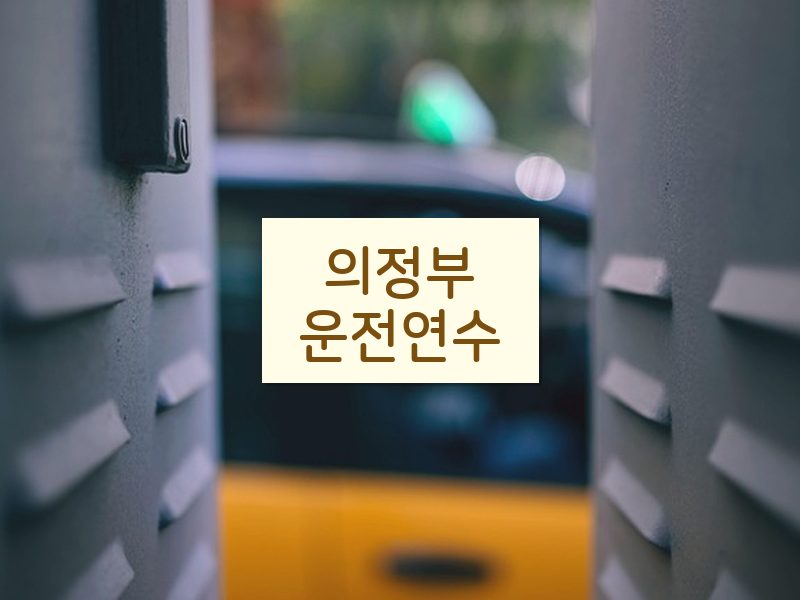 의정부운전연수 후기