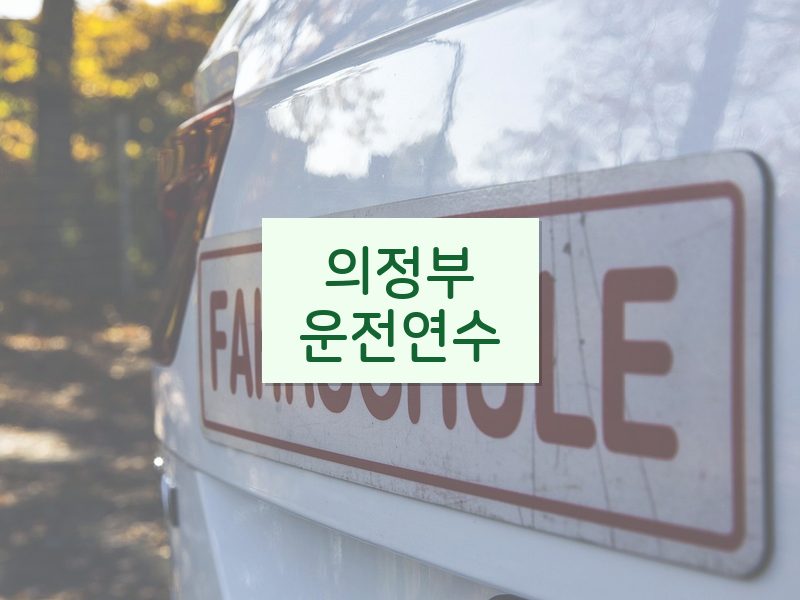 의정부운전연수 후기