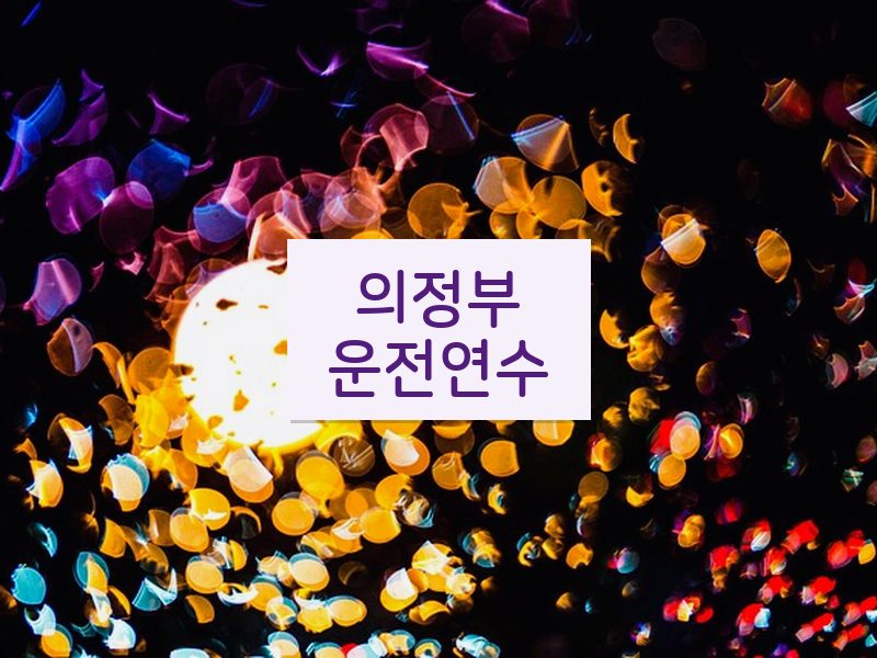 의정부운전연수 후기