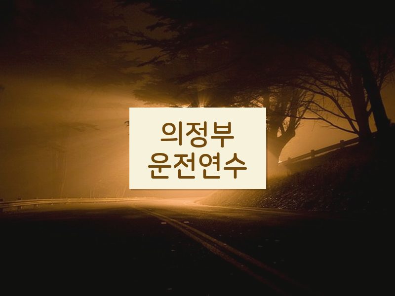 의정부운전연수 후기