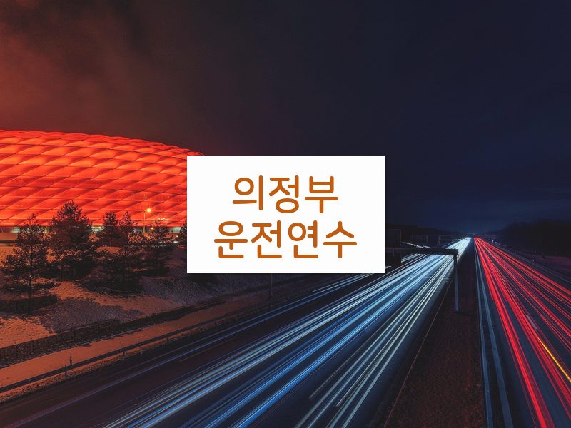 의정부운전연수 후기