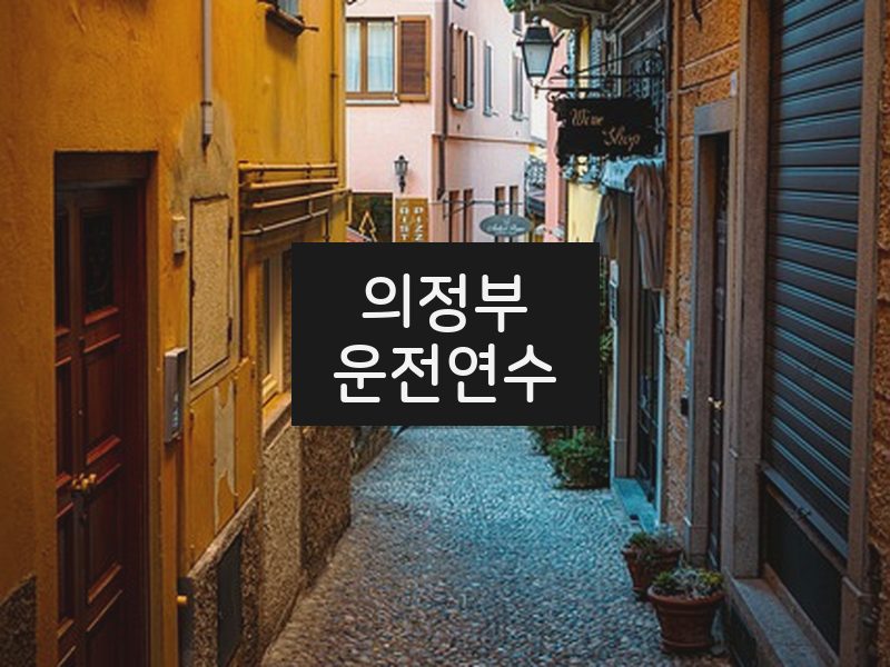 의정부운전연수 후기
