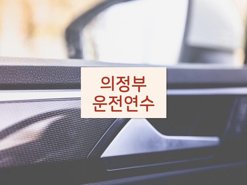 의정부운전연수 후기