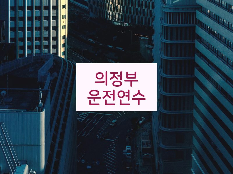 의정부운전연수 후기