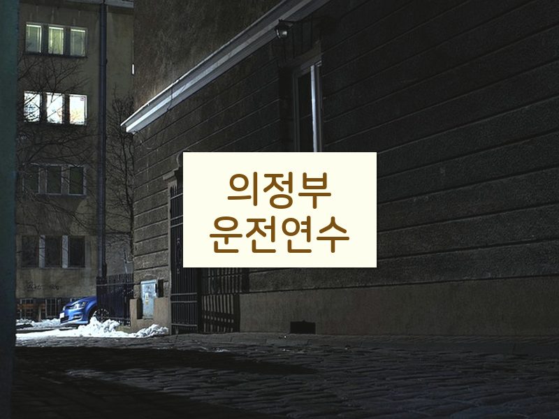 의정부운전연수 후기