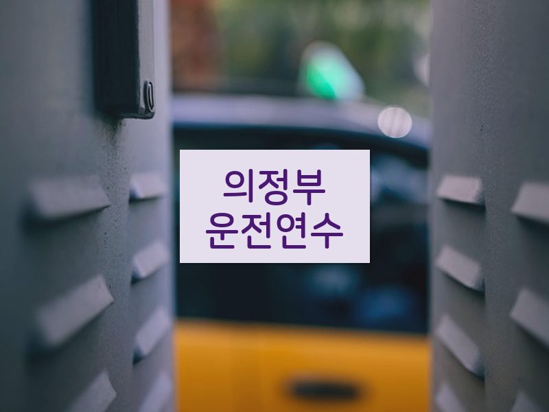 의정부운전연수 후기