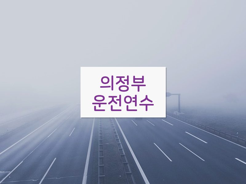 의정부운전연수 후기