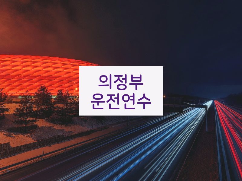 의정부운전연수 후기