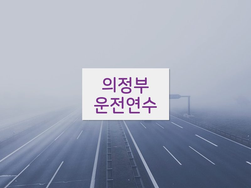 의정부운전연수 후기