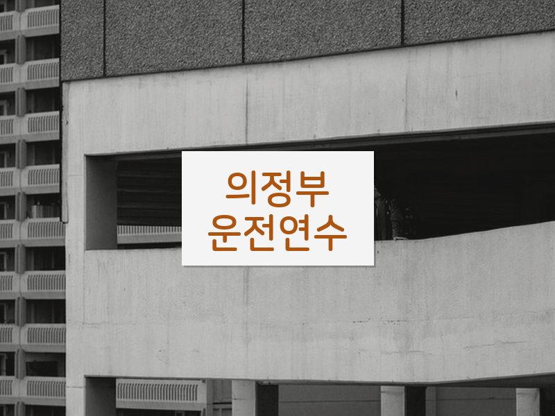 의정부운전연수 후기