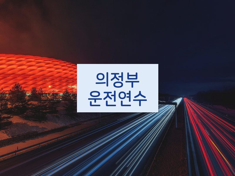 의정부운전연수 후기