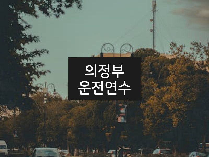 의정부운전연수 후기