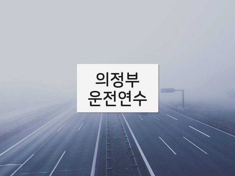 의정부운전연수 후기