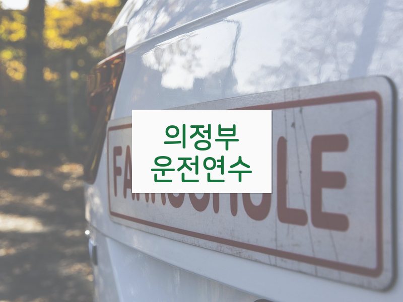 의정부운전연수 후기
