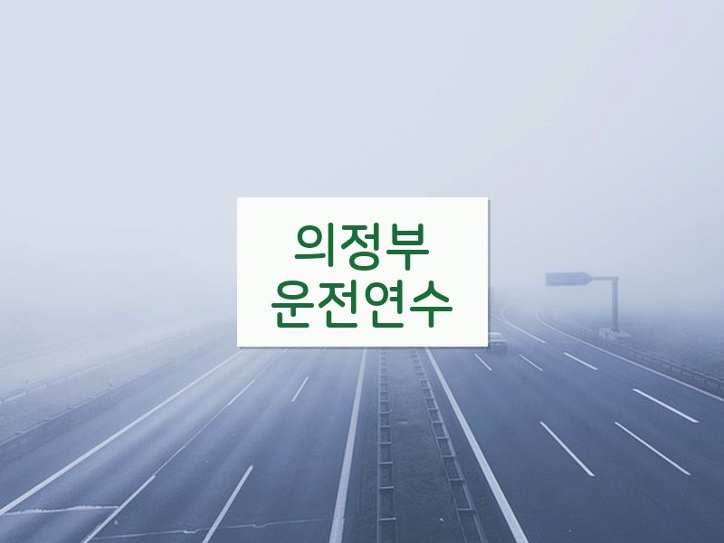 의정부운전연수 후기