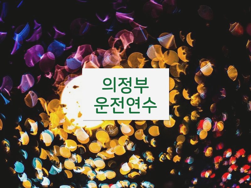 의정부운전연수 후기
