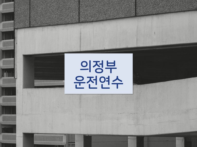 의정부운전연수 후기