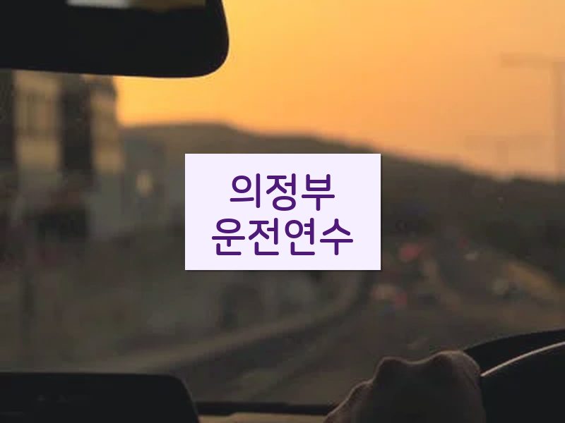 의정부운전연수 후기