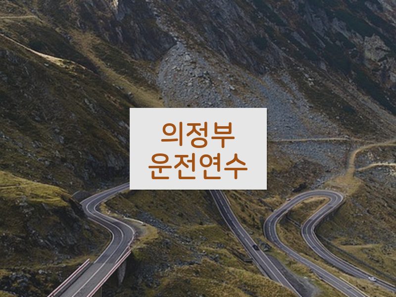 의정부운전연수 후기