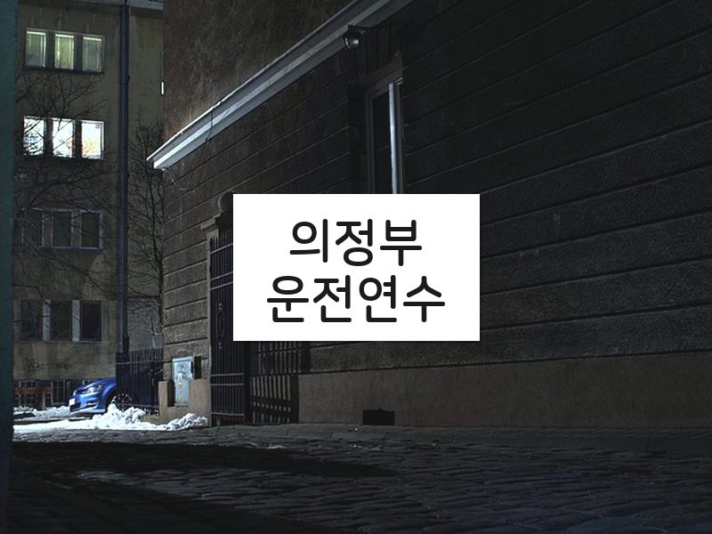 의정부운전연수 후기