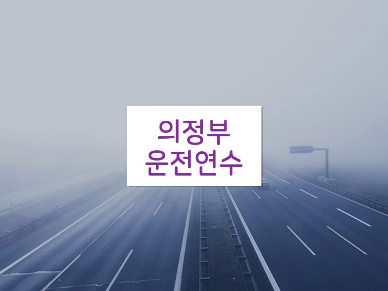 의정부운전연수 후기