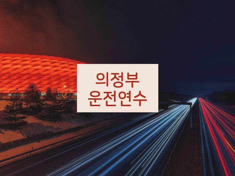 의정부운전연수 후기