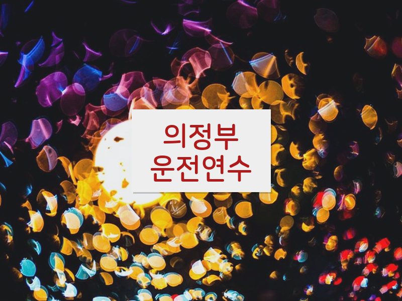 의정부운전연수 후기