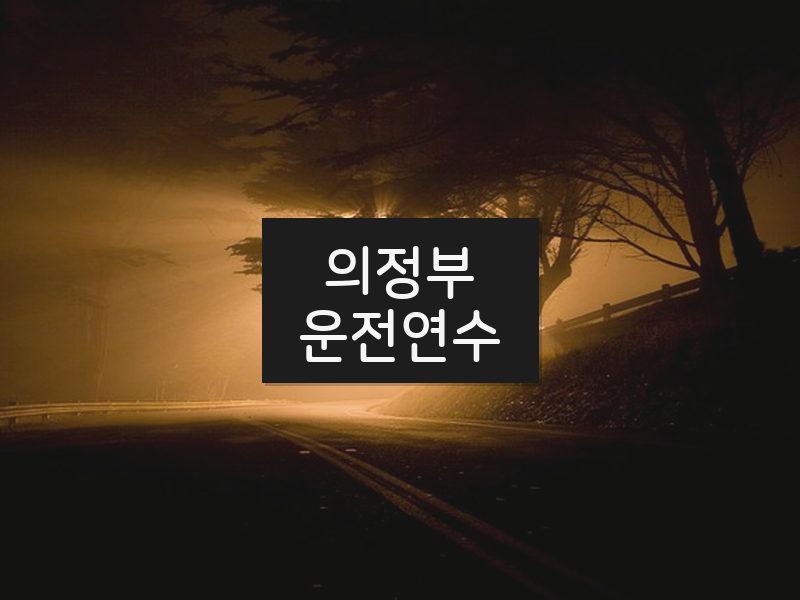의정부운전연수 후기