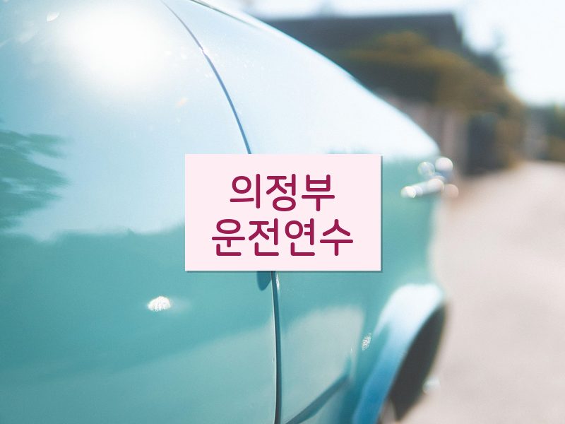 의정부운전연수 후기