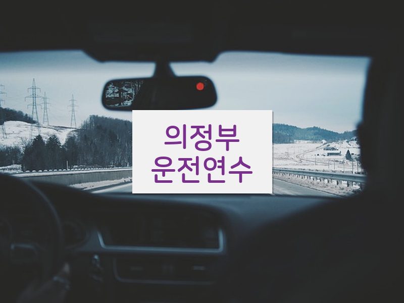 의정부운전연수 후기