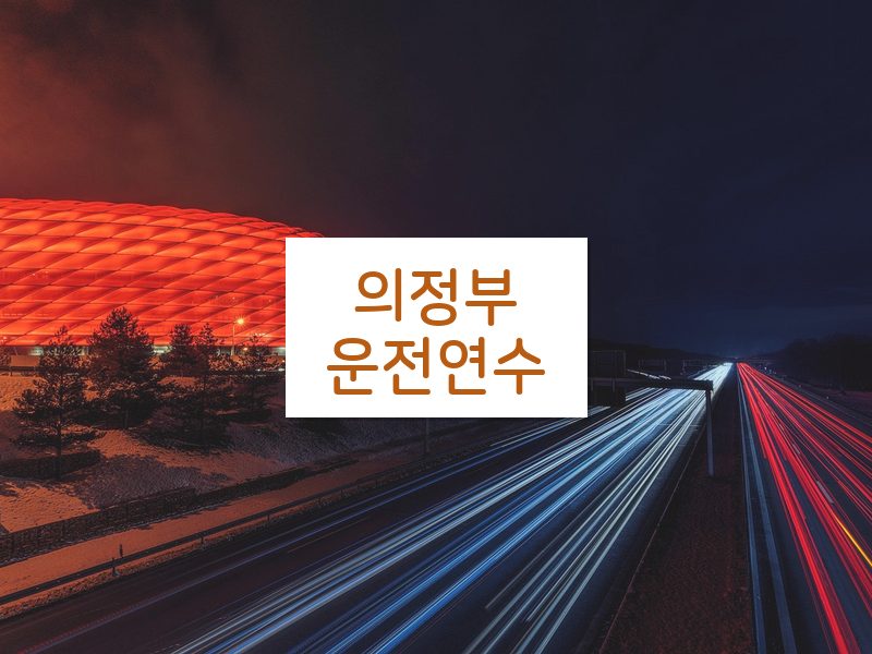 의정부운전연수 후기