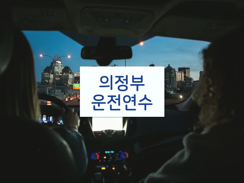 의정부운전연수 후기