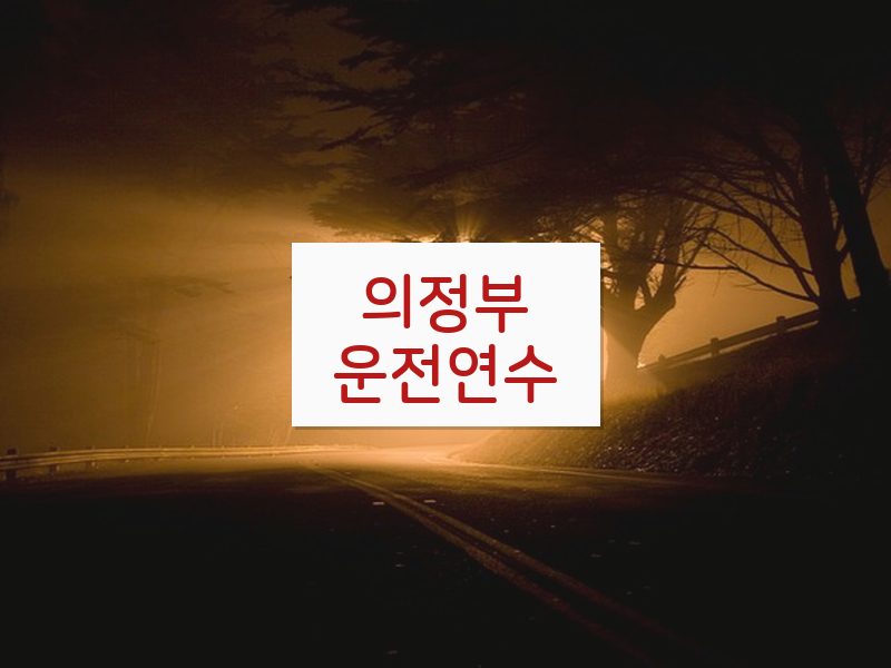 의정부운전연수 후기